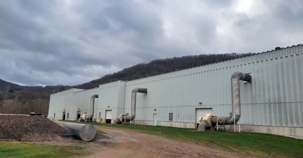 Exterior of compost facility