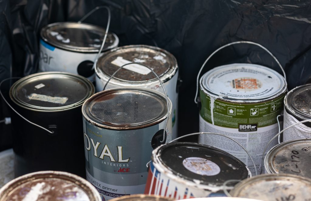 Clean Sweep 10- 08 22-42 Various paint cans.