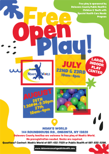 Noah's World open play flier