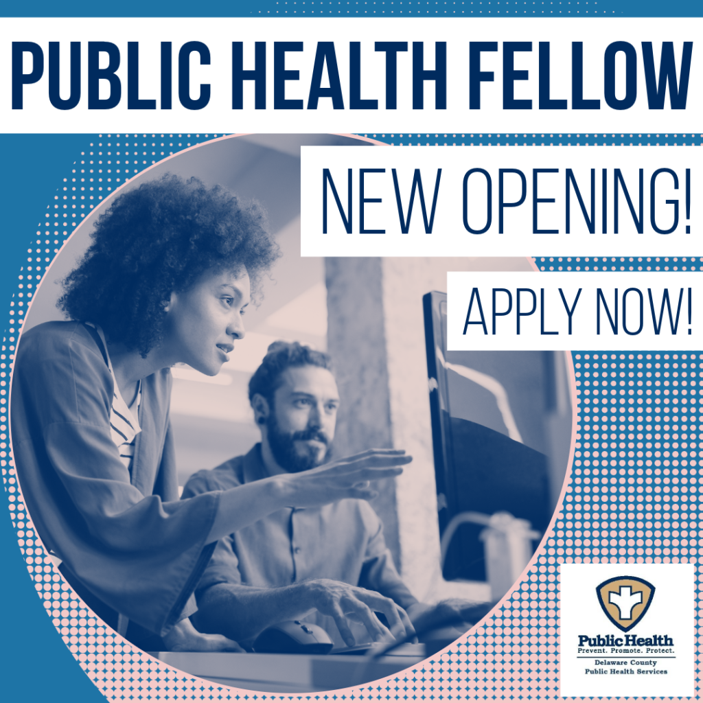 New opening for Public Health Fellow - Apply now.